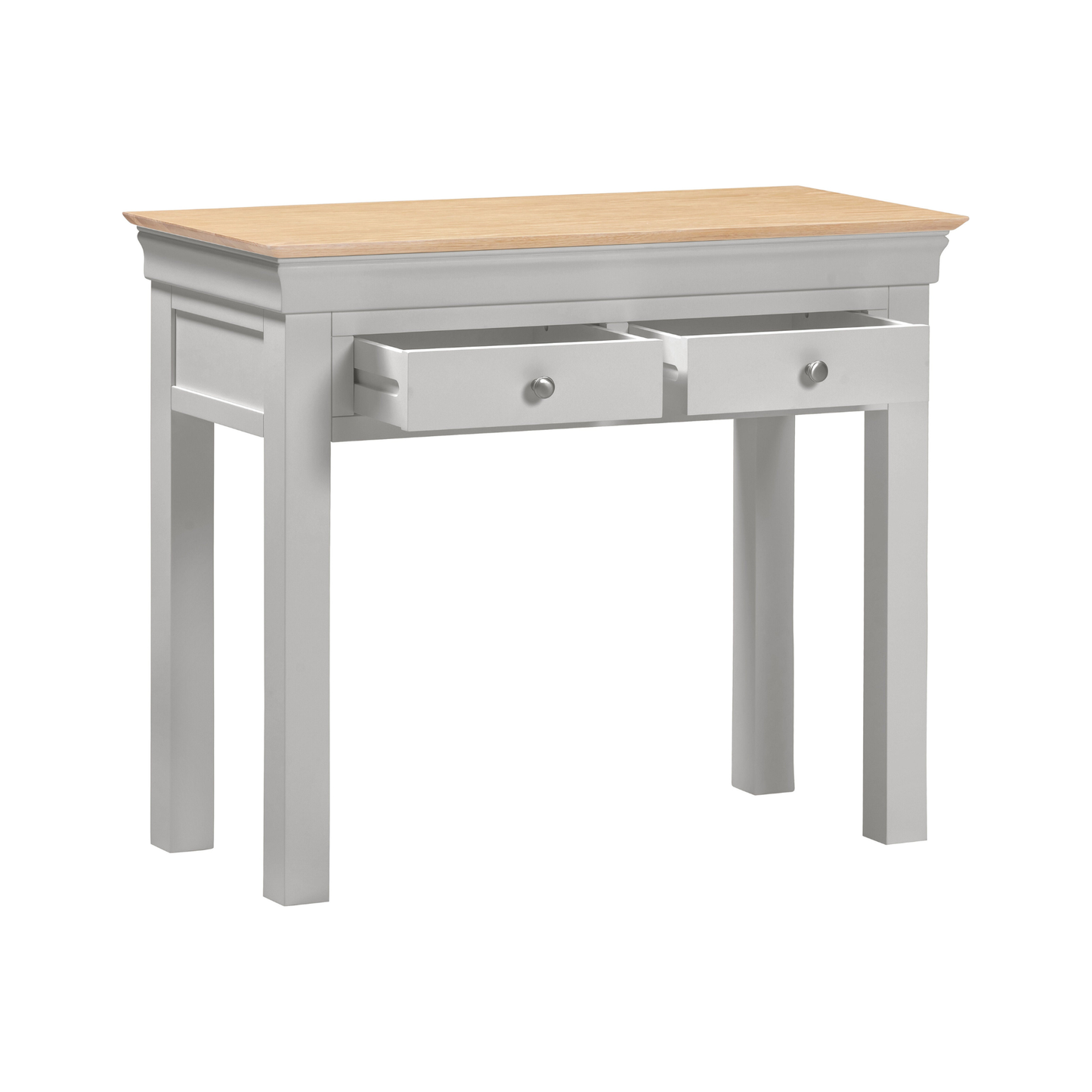 Bordeaux Console Table - Pebble Grey & Oak