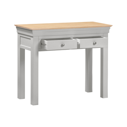 Bordeaux Console Table - Pebble Grey & Oak