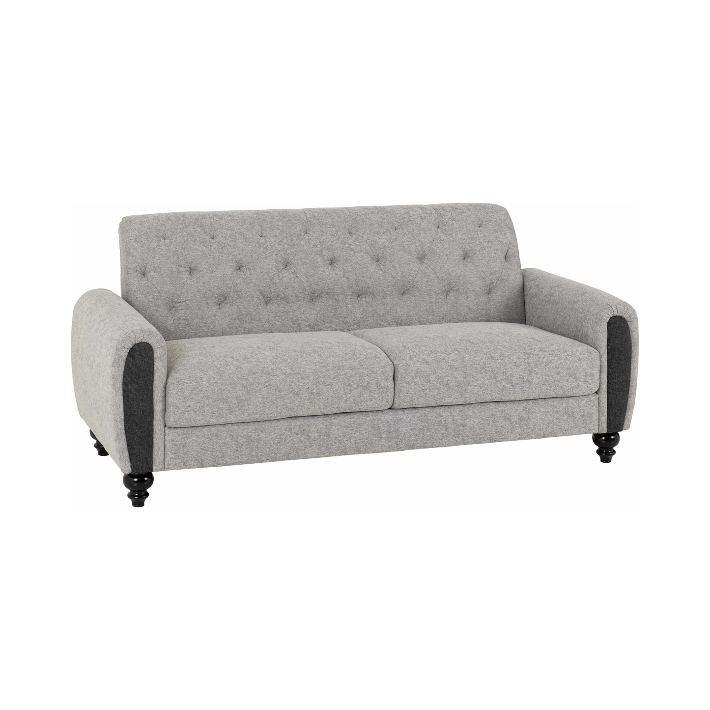 Chester 3+2 Suite - Light Grey Fabric