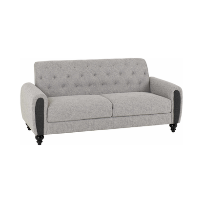Chester 3+2 Suite - Light Grey Fabric