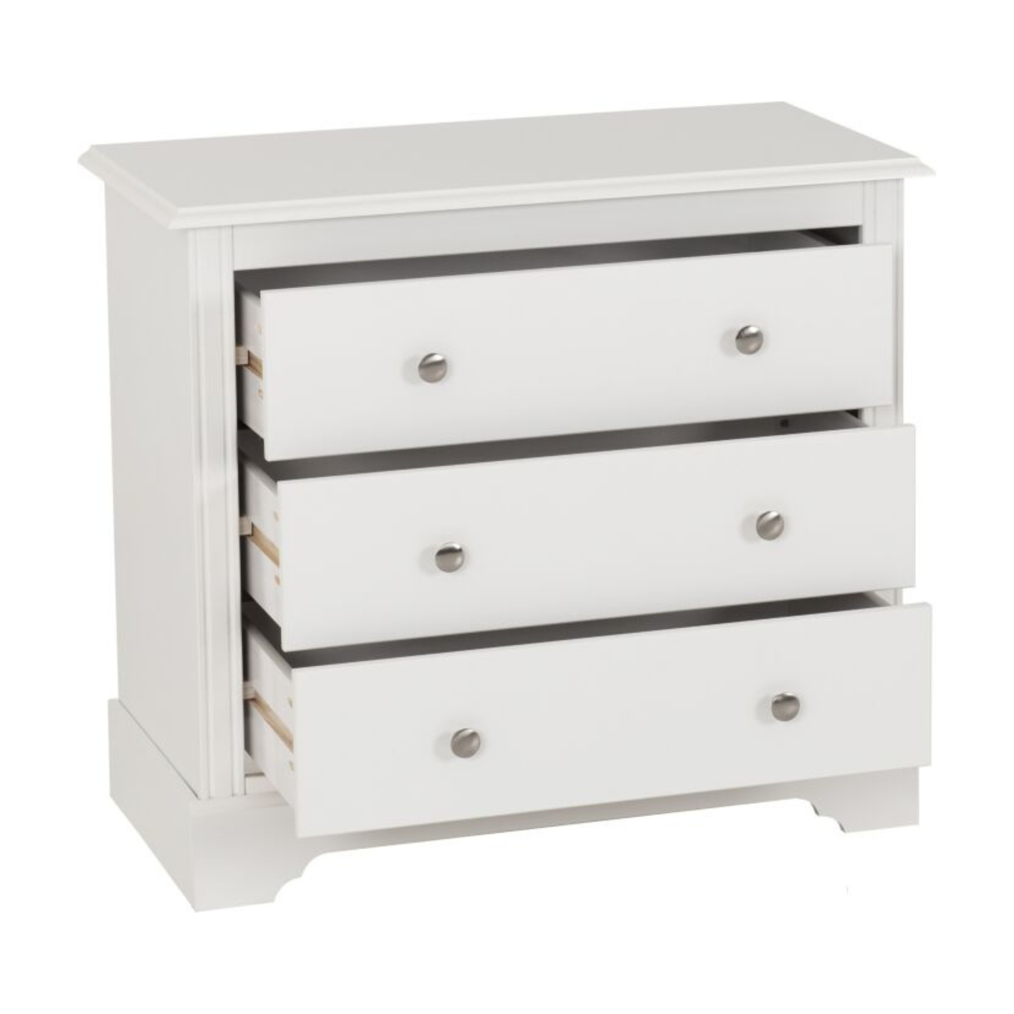 Stratford 3 Drawer Chest - White Storage Solution