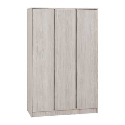 Malvern 3 Door Wardrobe Bedroom Set Urban Snow