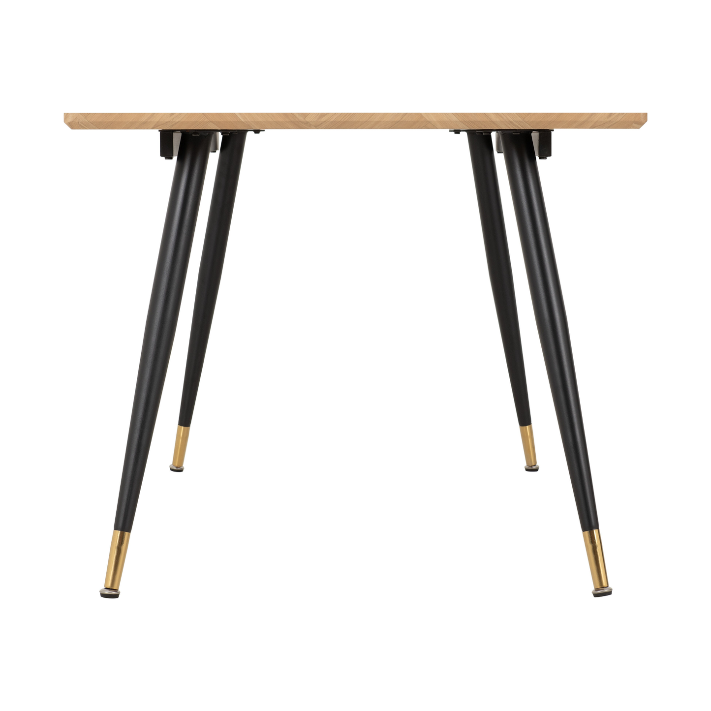 Hamilton & Lukas Large Dining Set (6 Chairs) - Oak/Sapphire Blue Velvet