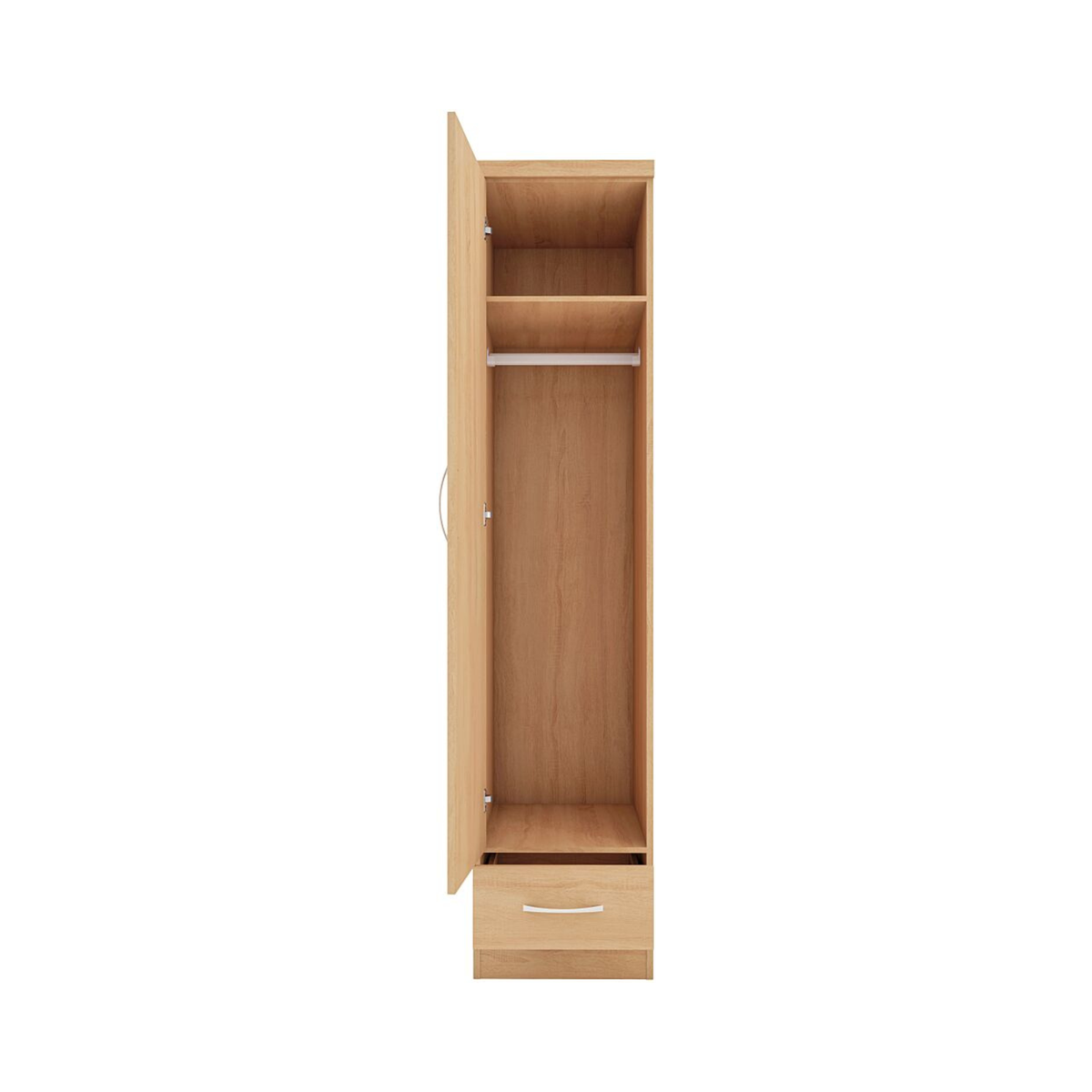 Nevada 1 Door 1 Drawer Wardrobe – Sonoma Oak Effect
