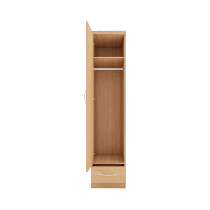 Nevada 1 Door 1 Drawer Wardrobe – Sonoma Oak Effect
