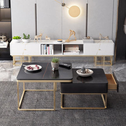 Lorelei Nesting Coffee Table Set, Sintered Stone