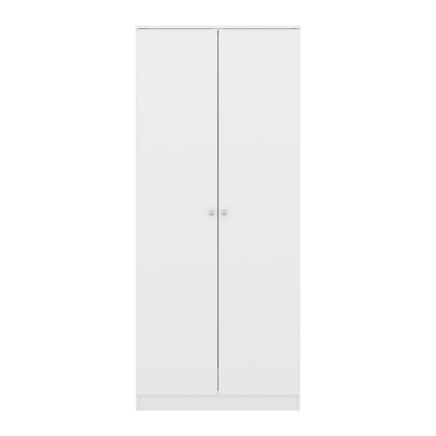Denver Trio Set White Gloss Wardrobe Chest & Bedside