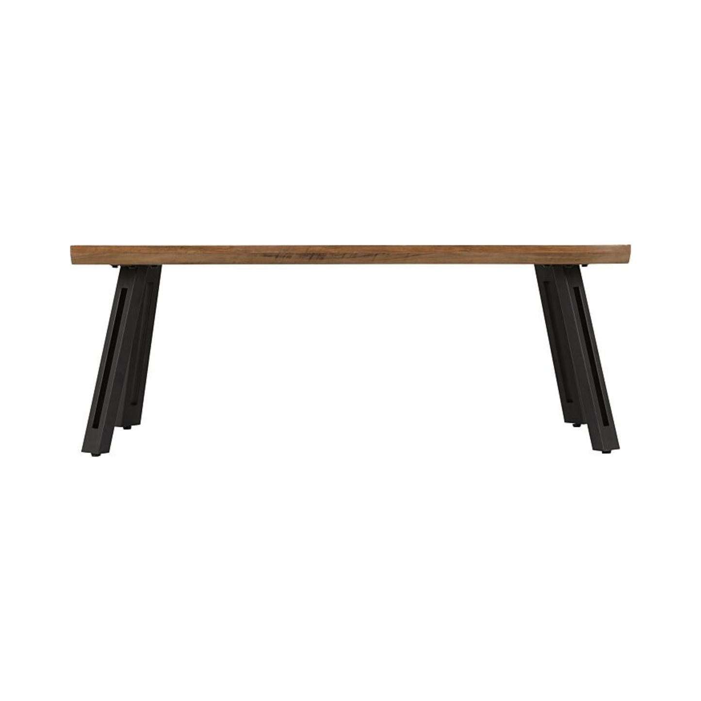 Quebec Wave Edge Coffee Table - Medium Oak Effect, Industrial Design