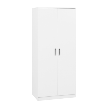 Dakota Trio Set White Wardrobe Chest & Bedside