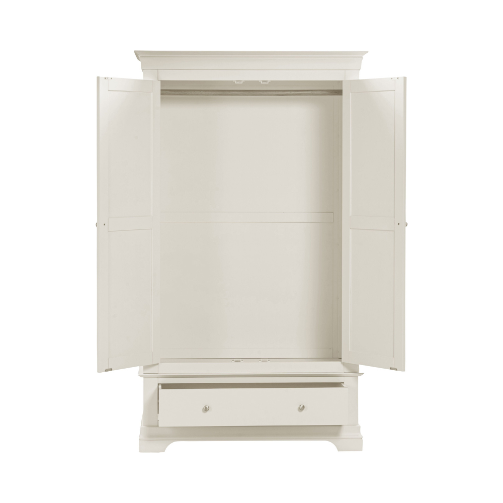 Bordeaux 2 Door Ivory Wardrobe – Elegant Storage Solution
