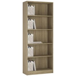 4 You Tall Wide Bookcase in Sonoma Oak