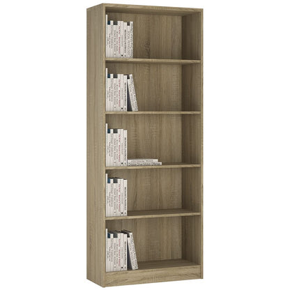 4 You Tall Wide Bookcase in Sonoma Oak