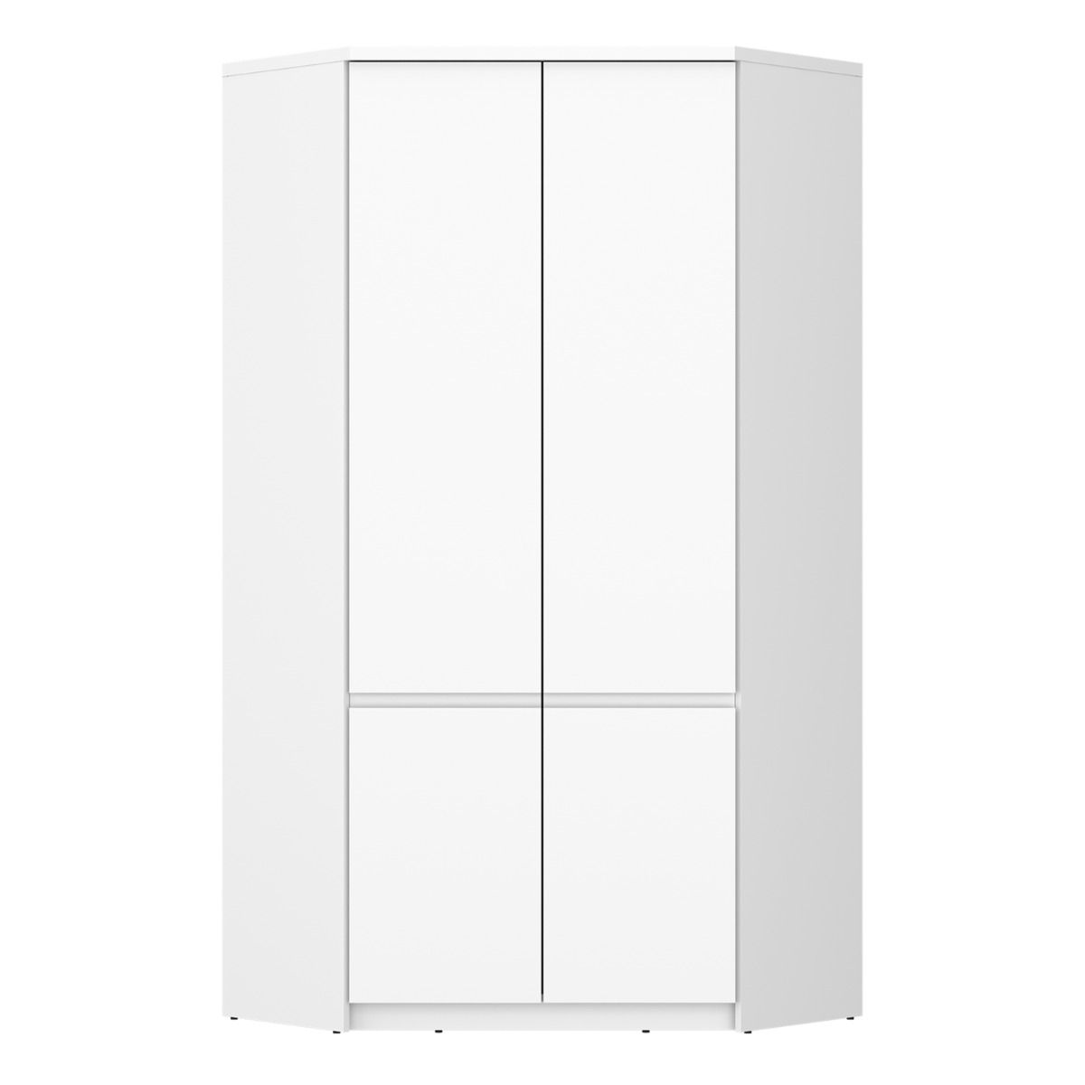 Fribo Corner Wardrobe 2 Door in Alpine White
