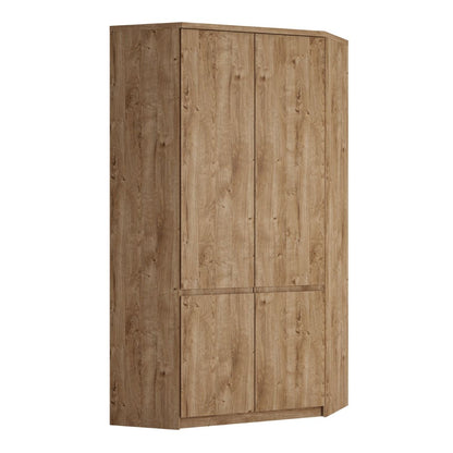 Fribo Corner Wardrobe 2 Door in Golden Ribbeck Oak