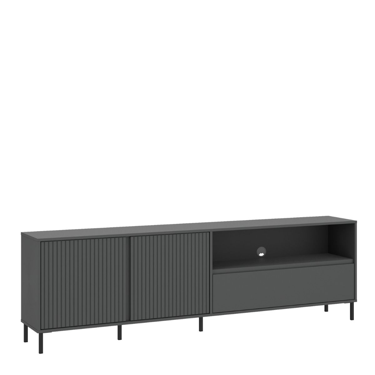 Avenale TV Cabinet 2 Door 1 Drawer in Anthracite