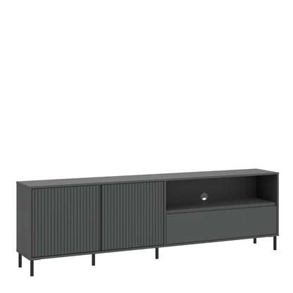 Avenale TV Cabinet 2 Door 1 Drawer in Anthracite