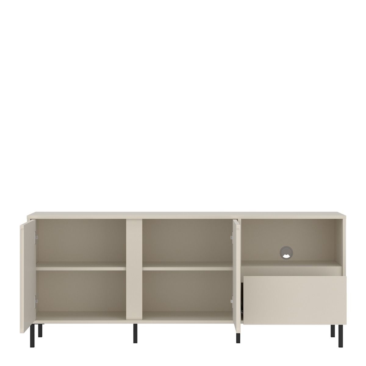 Avenale Wide TV Cabinet 2 Door 1 Drawer in Cashmere