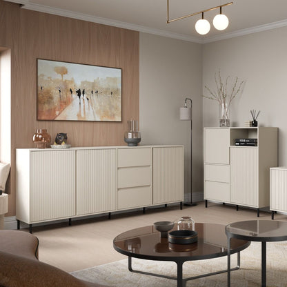 Avenale Sideboard 3 Door 3 Drawer in Cashmere