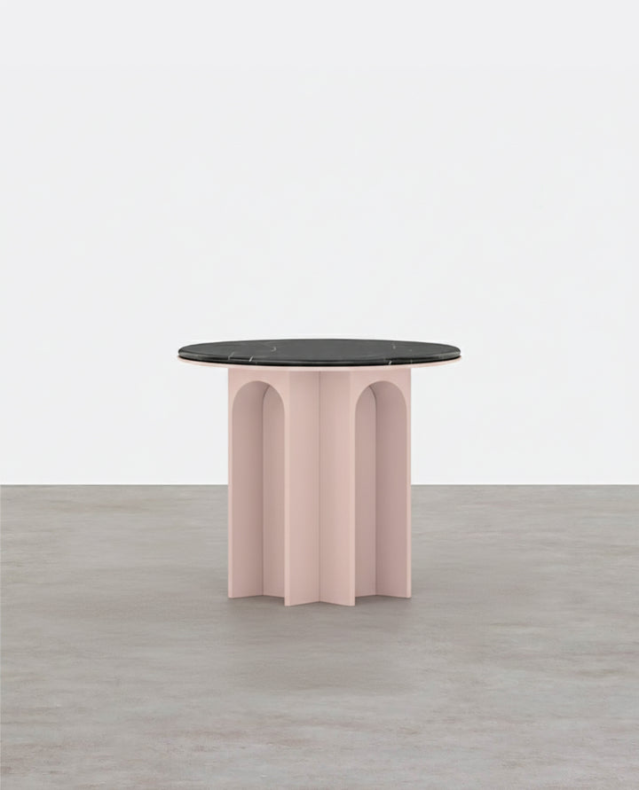 Vogue Roung Side Table, Pink
