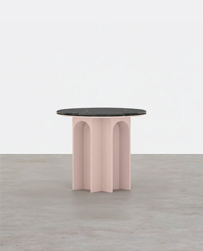 Vogue Roung Side Table, Pink