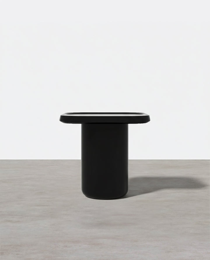 Penn Side Table, Black / Red