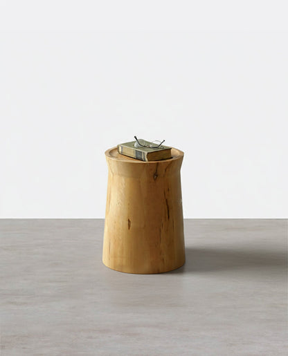 R16 Round Wooden Side Table, Oak