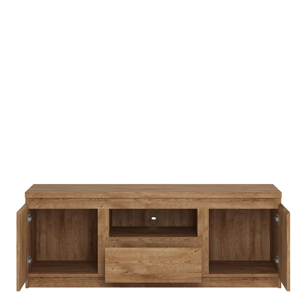 Fribo TV Cabinet 2 Doors 1 Drawer in Oak