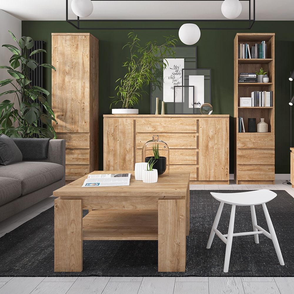 Fribo TV Cabinet 2 Doors 1 Drawer in Oak