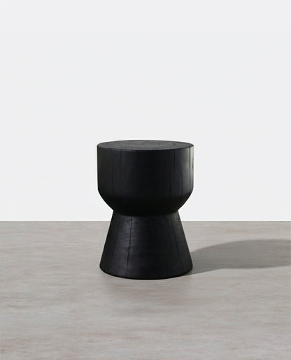 R86 Side Table, Black Oak