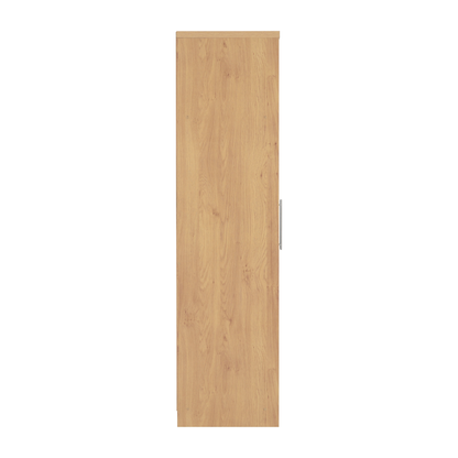 Seville 2 Door Wardrobe - Grey Gloss/Oak Veneer
