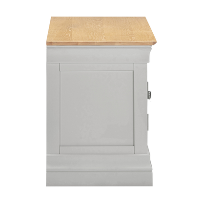 Bordeaux Small TV Stand - Pebble Grey Oak