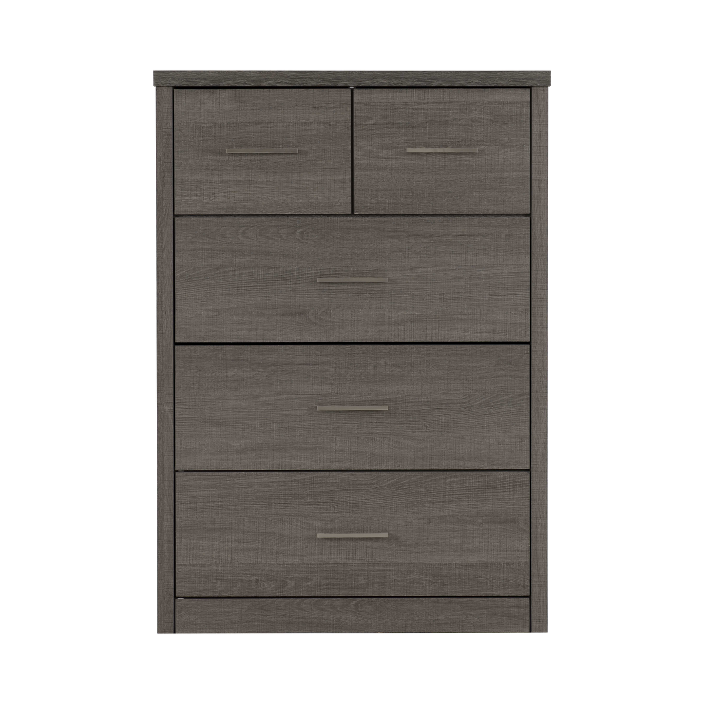 Lisbon 3+2 Drawer Chest – Black Wood Grain, Modern Storage Solution