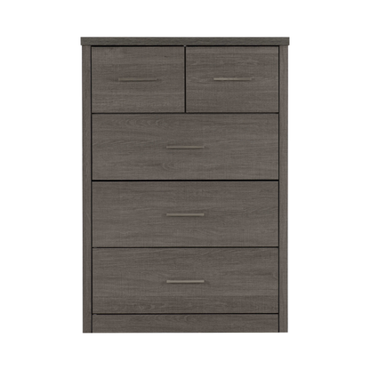 Lisbon 3+2 Drawer Chest – Black Wood Grain, Modern Storage Solution