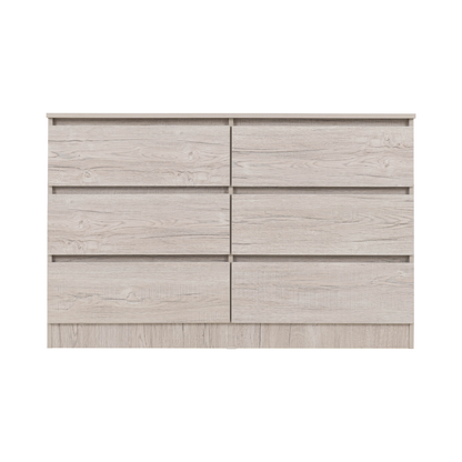Malvern 6 Drawer Chest - Urban Snow