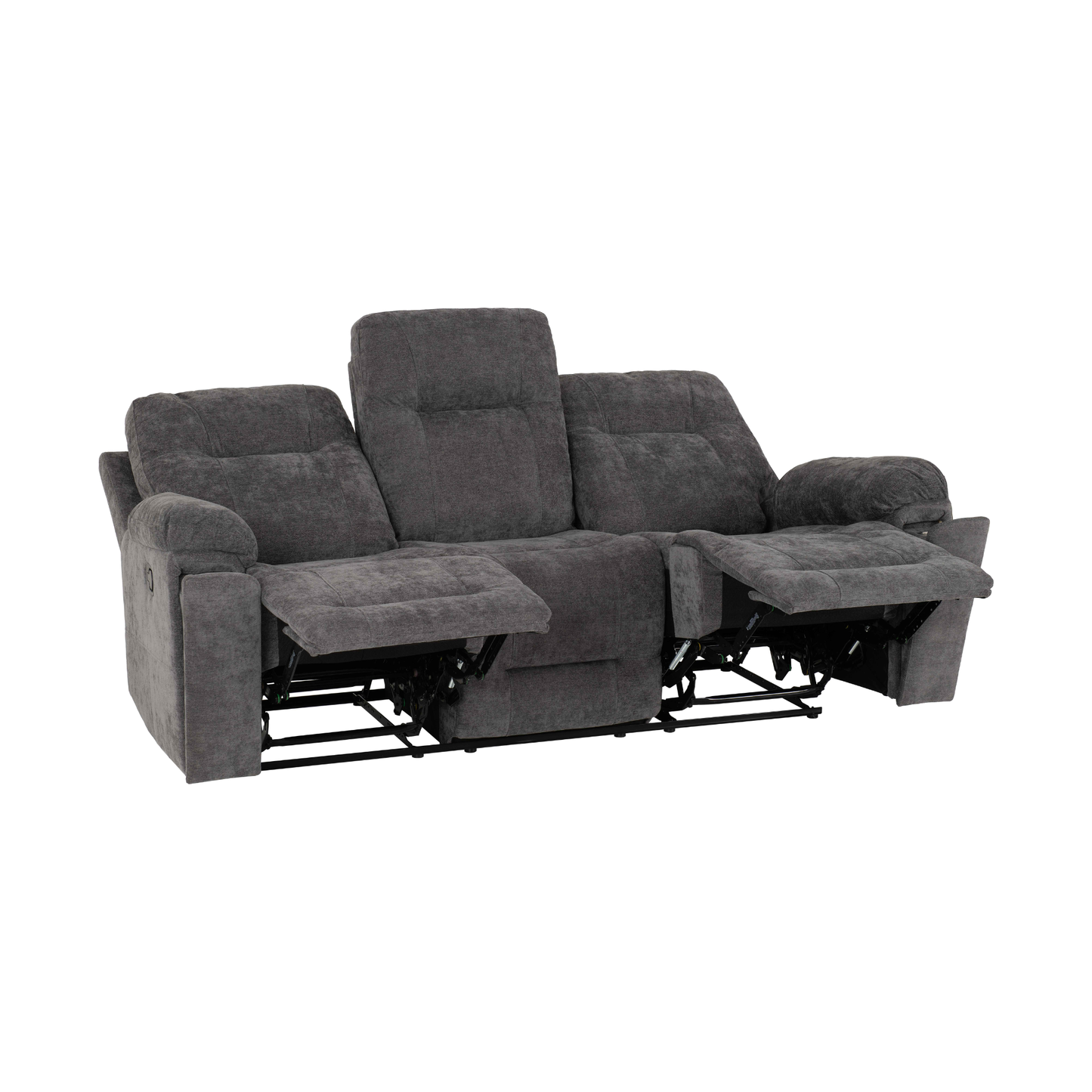 Guildford 3+2 Recliner Suite - Grey Fabric