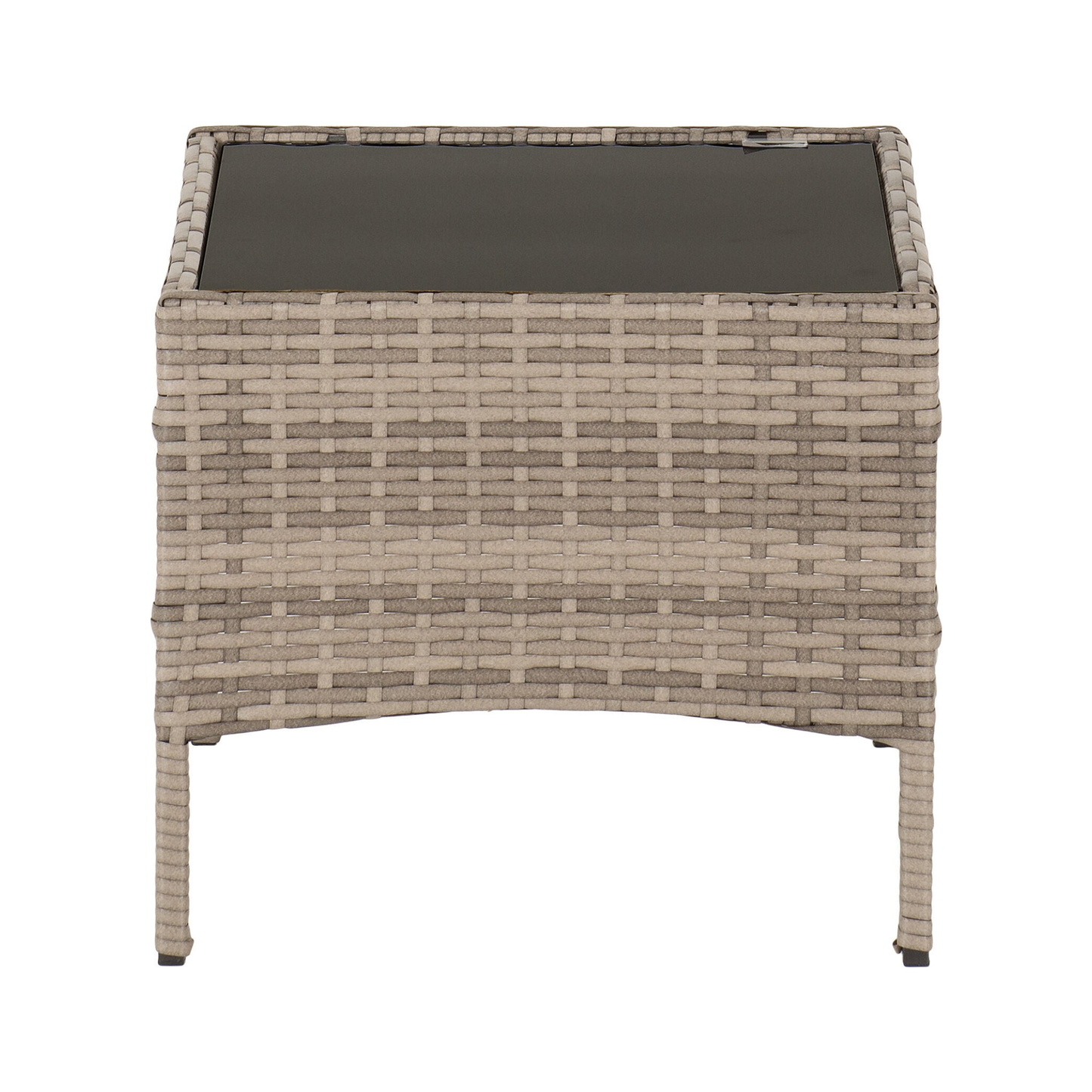 Willow 3Pc Garden Set - Grey Rattan & Grey Fabric