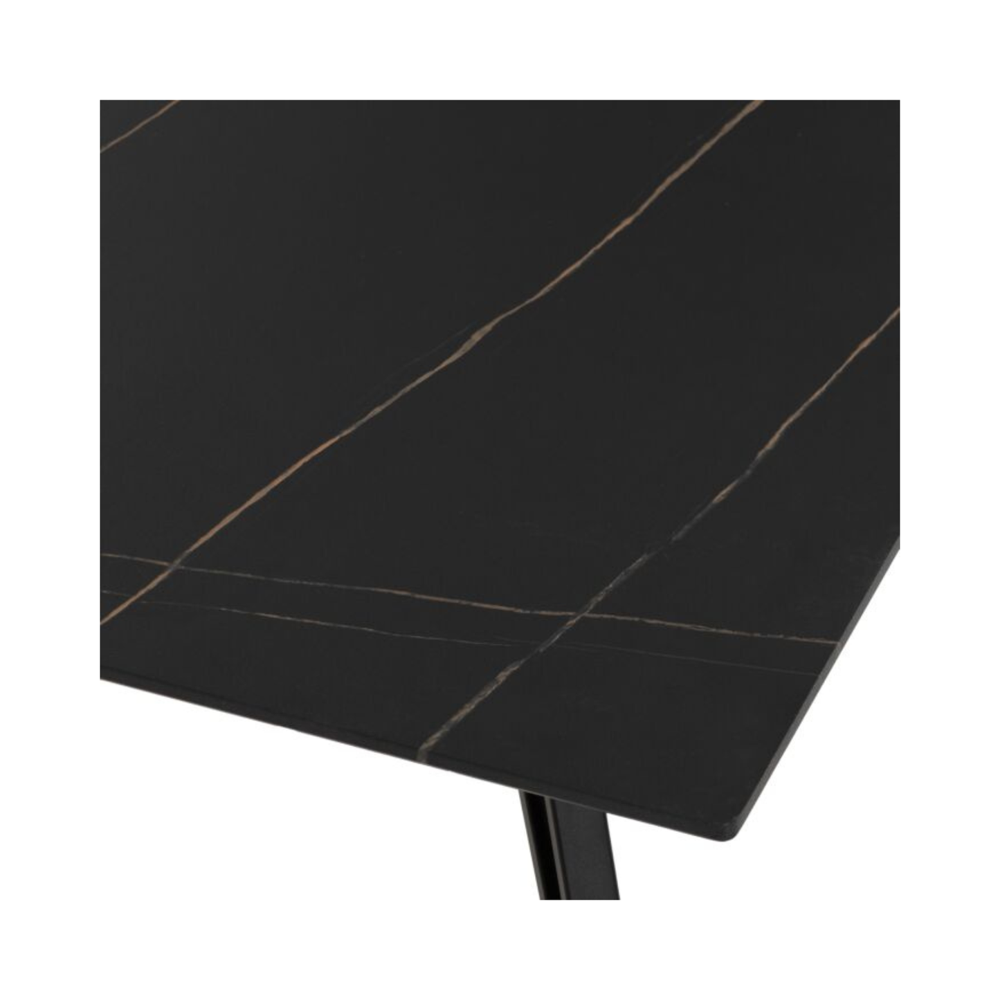 Marlow Coffee Table - Black Marble Effect, Modern Design
