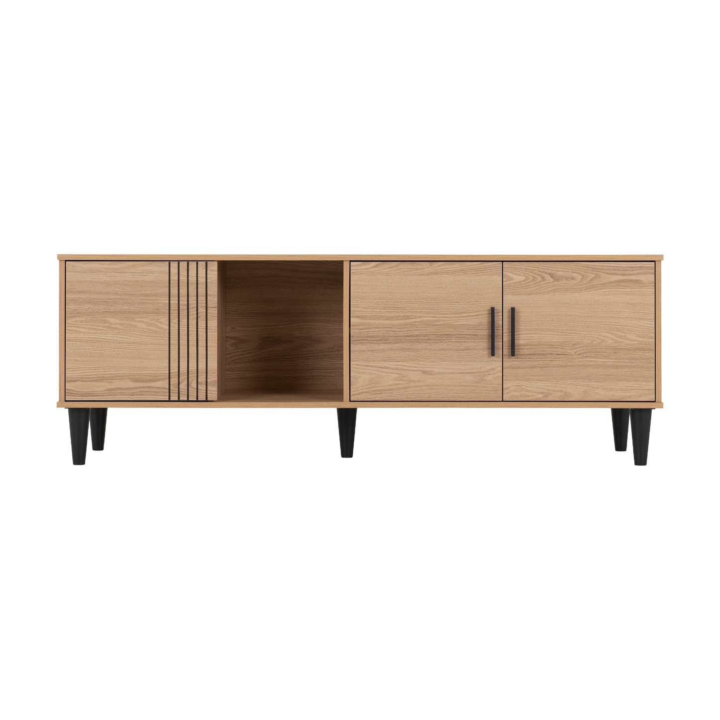 Tessa TV Cabinet - Natural Oak Effect - Composite & MDF