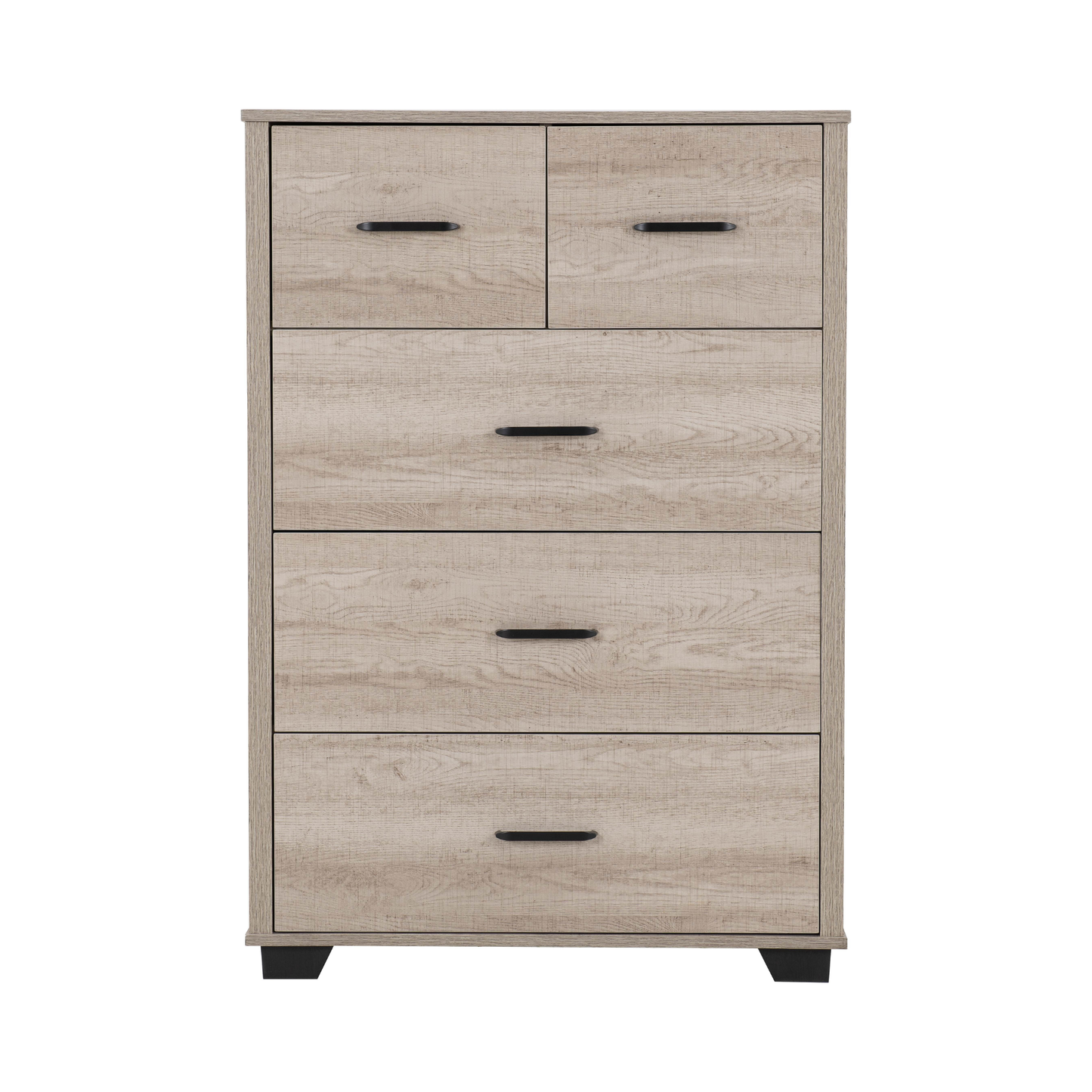 Oliver 3+2 Drawer Chest - Light Oak Effect