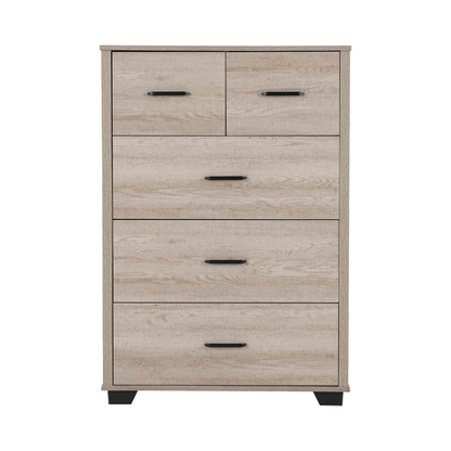 Oliver 3+2 Drawer Chest - Light Oak Effect