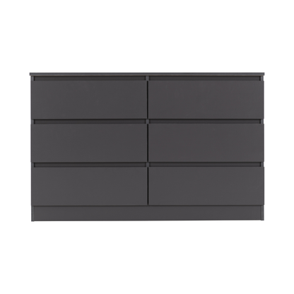 Malvern 6 Drawer Chest - Grey