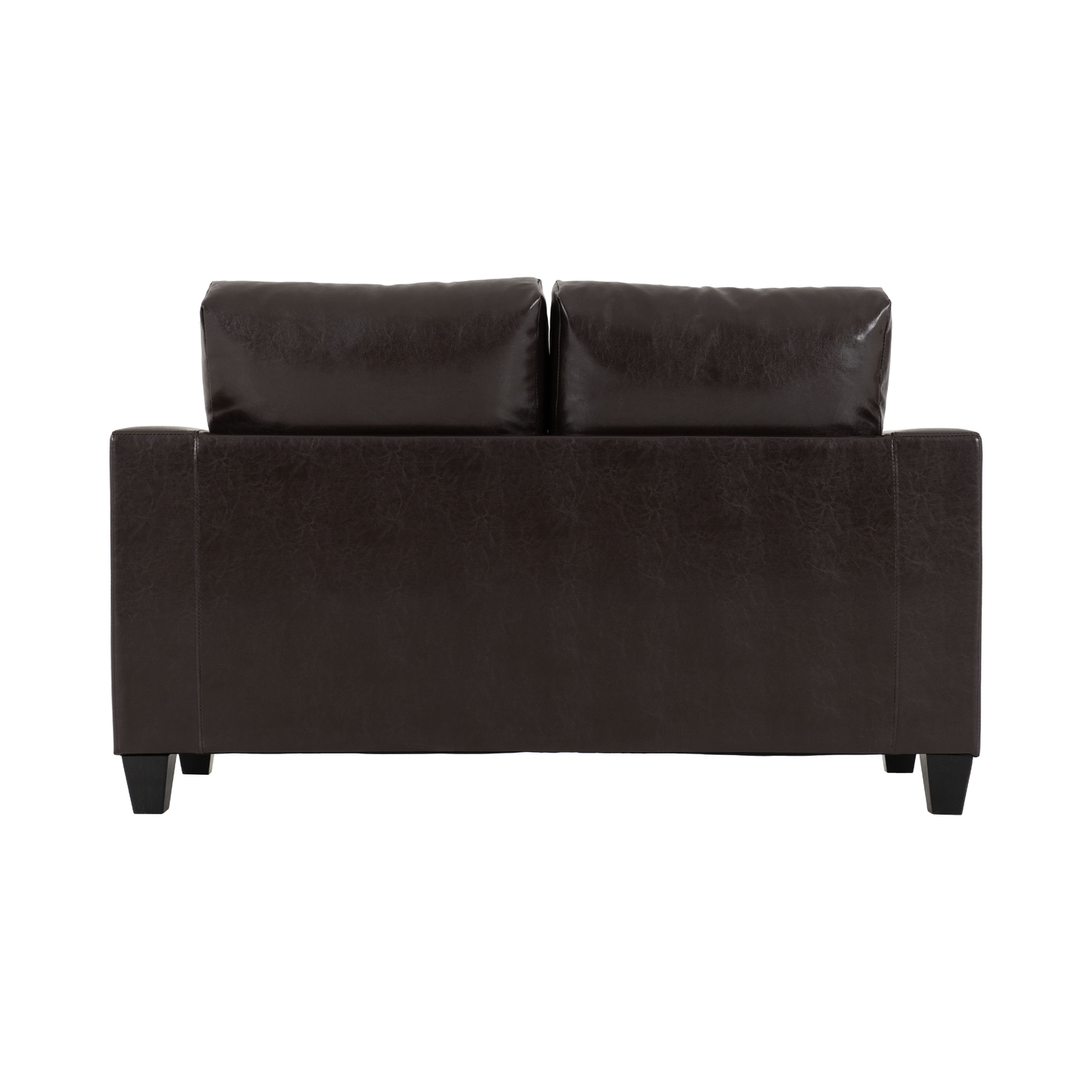 Tempo Two Seater Sofa - Brown Faux Leather