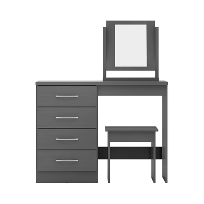 Nevada Dressing Table Set - 3D Effect Grey
