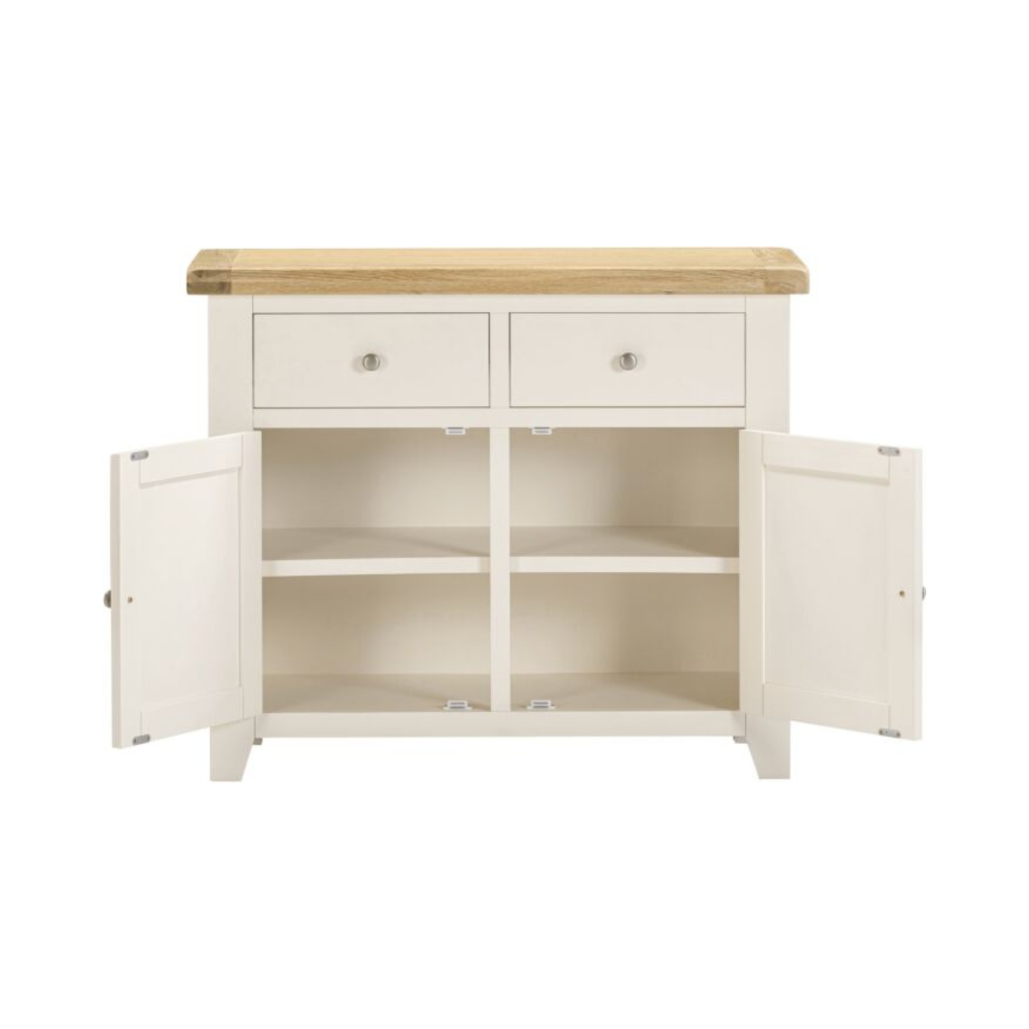 Windsor 2 Door 2 Drawer Sideboard – Ivory/Oak