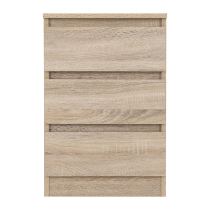 Malvern 3 Drawer Bedside x2 – Sonoma Oak Effect Storage