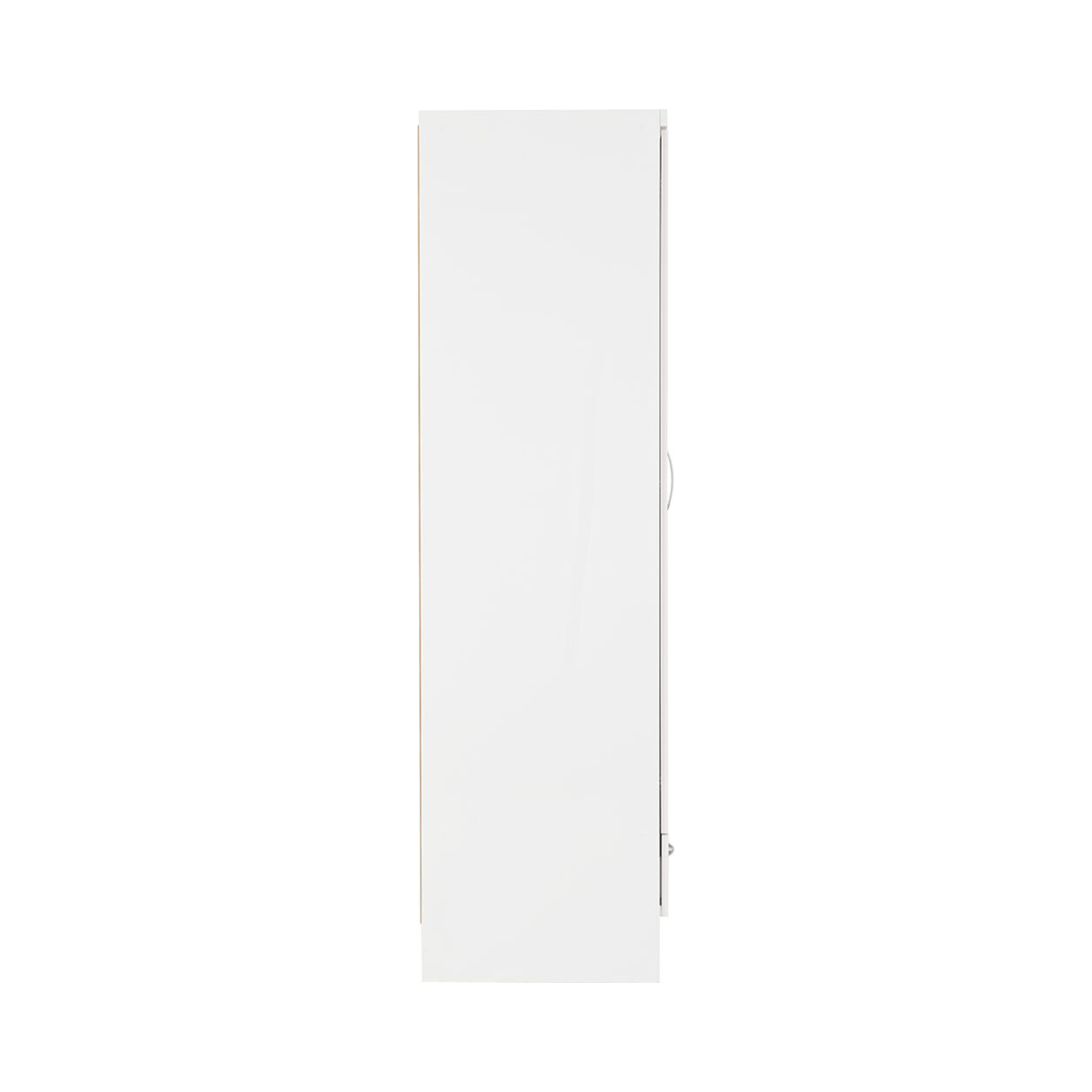 Nevada 2 Door 1 Drawer Wardrobe – White Gloss
