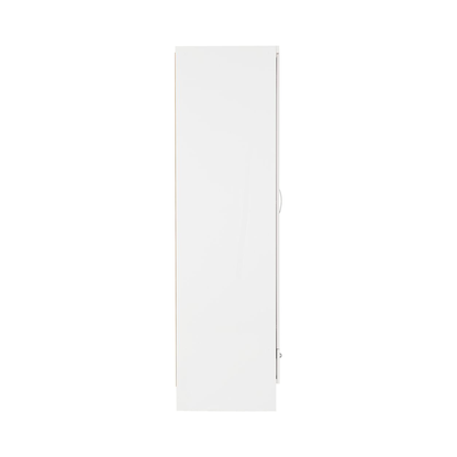 Nevada 2 Door 1 Drawer Wardrobe – White Gloss