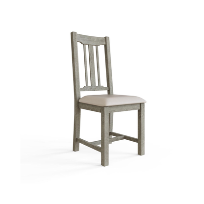 Bowood 2m Dining Table Solid Reclaimed Limewashed Pine + 6 Chairs