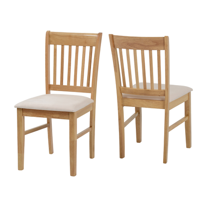 Oxford Extending Dining Set - Oak/Mink Microsuede (4 Chairs)