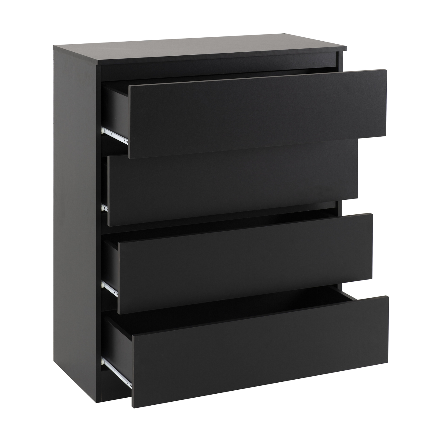 Malvern 3 Door Wardrobe Bedroom Set Black